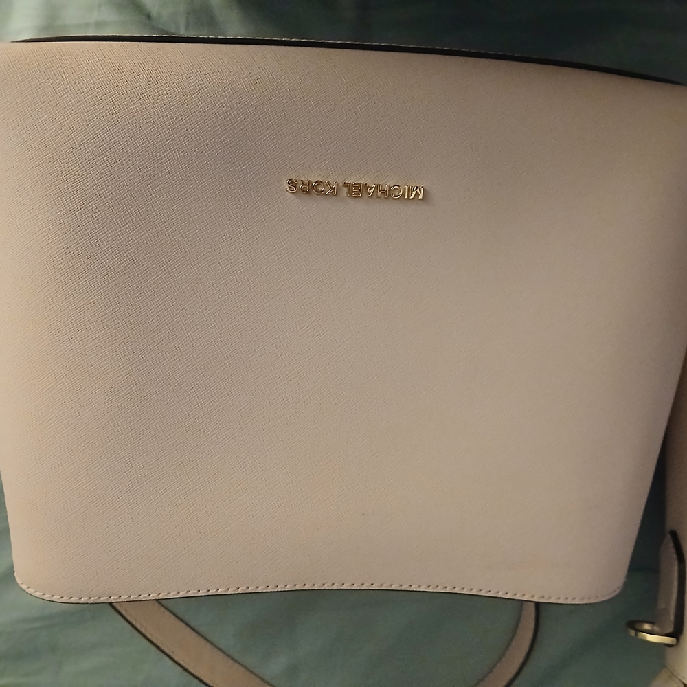 Michael Kors Soft Pink Structured Shoulder Bag